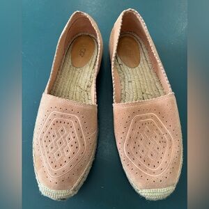 Ugg espadrille women’s shoes coral suede
